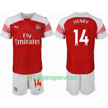 Billige Fotballdrakter Arsenal HENRY 14 Barn Hjemmedraktsett 2018/19 Kortermet